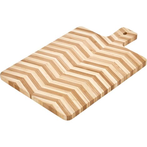 Schneidebrett mit griff aus bambus, 25 x 40 cm, beige - 5five (1/2)