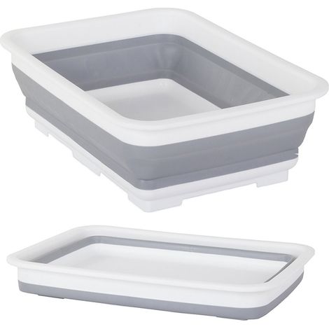 Bol pliable en silicone 9L, évier de cuisine pliable, gain de place, portable pour le camping (1/3)