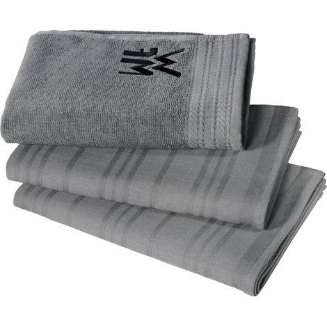 Wmf 6060309991 Set Di Strofinacci Profi Select, 3 Pezzi, Grigio (1/5)