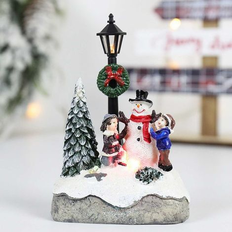 Maisons De Village De Noël - Figurines En Résine Pour Décoration Intérieure - Idéal Pour Scènes De Tableau Festif - Lot De 1 (1/5)