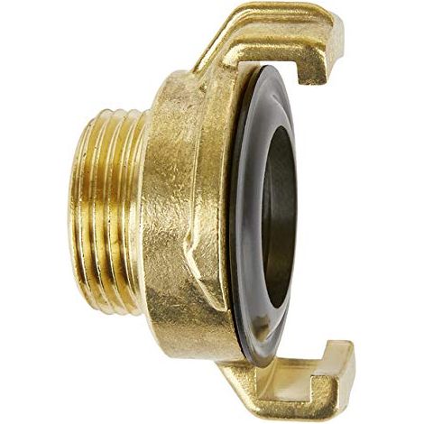 Raccordo a 90° filettato maschio 1 1/4'' in ottone.