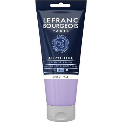 Peinture Acrylique en tube violet pâle 80ml Lefranc & Bourgeois (1/2)
