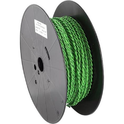 Cable compatible avec enceinte torsade 2x1.50mm2 vert noir 100m
