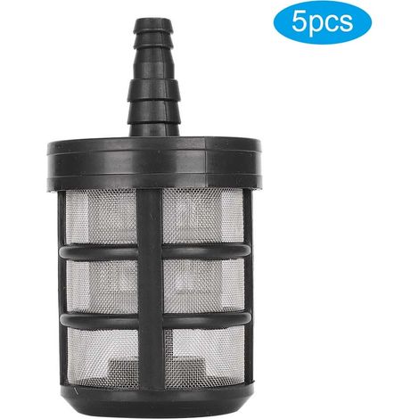 Lot de 5 filtres à mailles double couche pour pompe à eau de jardin, accessoires pour pulvérisateur, en acier inoxydable (1/5)