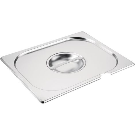 Couvercle inox GN 1/2 avec encoche - VOGUE (1/3)