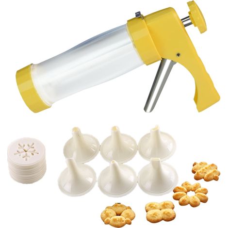 Presse À Cookies - 23 Disques À Motifs + 6 Embouts À Glacer - En ABS Alimentaire - Pour Biscuits Et Cupcakes - 1 Pièce (1/5)