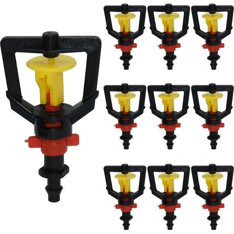 10PCS Nozzle, 360° Rotating, PP, POM, 4/7mm Hose, Garden (1/5)