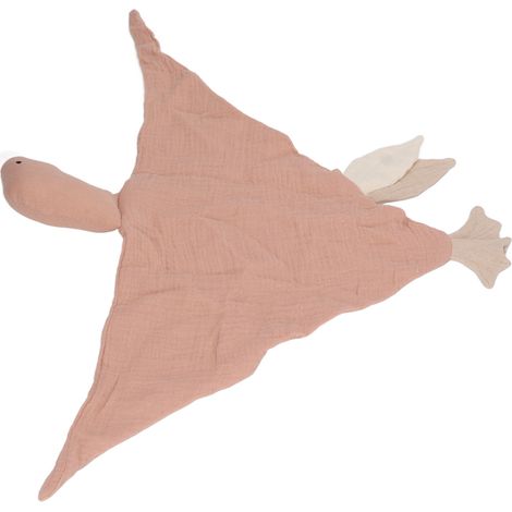 Couverture de sécurité en forme d'oie pour bébé, en coton doux et respirant, rose. (1/5)