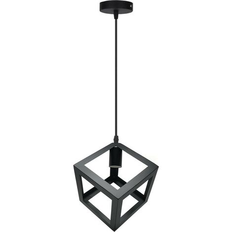 Lampadario A Sospensione Da Soffitto Forma Di Cubo 3d Portalampada E27 (1/3)