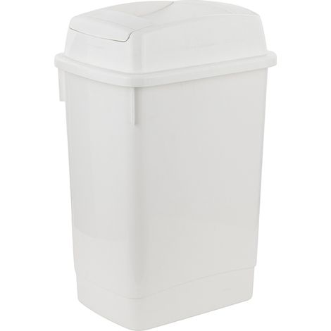 EASYBIN Plastikmülleimer 27L Weiß