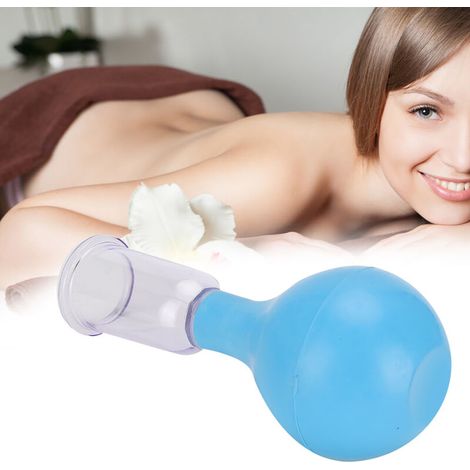 Balle de massage en caoutchouc pour thérapie par ventouses et soulagement musculaire - Bleu (1/5)
