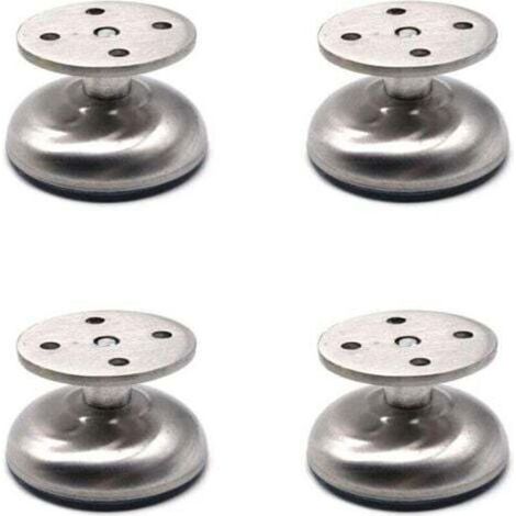 [JAMAIS UTILISÉ] Lot de 4 pieds de meubles réglables , 3.8 cm de long, très épais, fabriqués en acier inoxydable, pieds de support de meuble de canapé, pieds de support d'armoire de salle de bain
