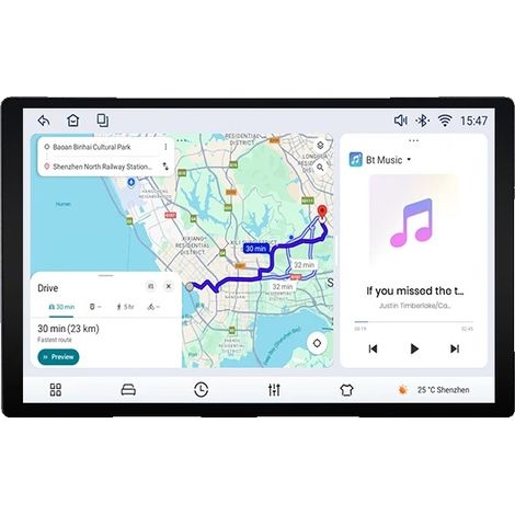 Radio para coche, conectividad mejorada, interfaz fácil de usar, compatible con Nissan Qashqai J10 2006-2013, X6 MAX (8GB 256GB) 360 11.5 pulgadas B (1/2)