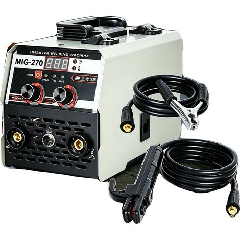 Soudeur MIG, réglage de courant de 20-250A, tension d'entrée de 220V, cycle de service de 60%, matériau en acier au carbone, dimensions 18 x 30 x 15 cm (1/5)