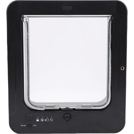 Porte Intelligente pour Chat, Porte pour Animaux de Compagnie à Détection Automatique, Barrière pour Animaux de Compagnie Activée par Le Collier avec Conception d'accès Facile, Idéale pour (1/5)