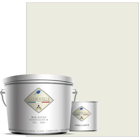 Peinture résine époxy 2,5L MAT 25m² Blanc Ivoire Ndovo