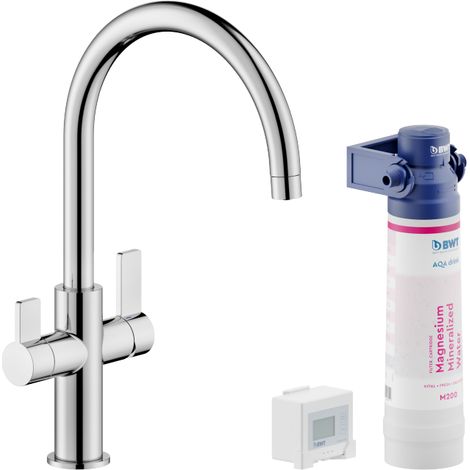 Mitigeur d'évier avec système de filtration Nobili Sorgente Filtra série FL96824/3VBCR  Chromé - Laiton