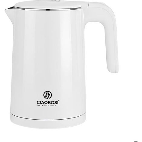 Bouilloire électrique - AVIZAR - 0,9 L - 1500 W - Arrêt automatique - Blanc (1/5)