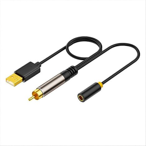 Câble audio auxiliaire coaxial numérique SPDIF plaqué or 3,5 mm femelle pour boîtier TV (1/5)