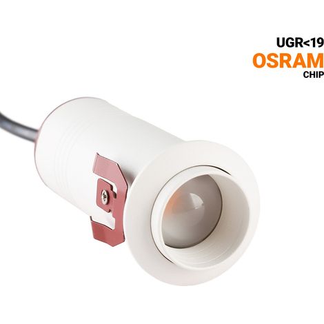 Einbau-Deckenstrahler "ROMI" 7W - Zoom - Chip OSRAM - 2700K