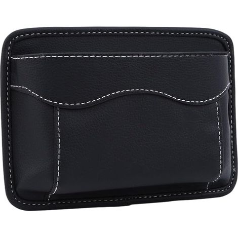 Set di 2 organizer per auto, tasche laterali per sedili, spazio per telefono, chiavi, carte (1/5)