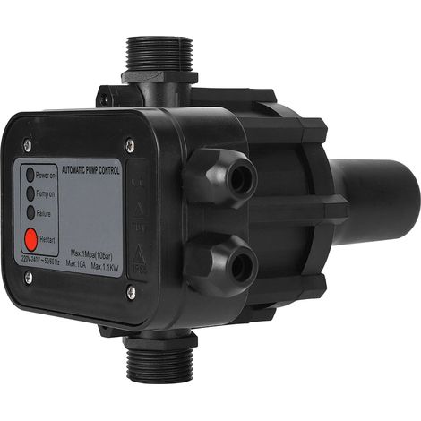 Pressostat auto-amorçant noir 220 V avec régulateur de pression automatique