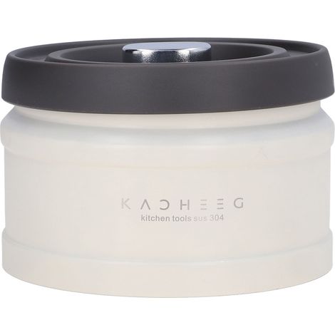 Boîtes à café sous vide, grand diamètre, étanchéité optimale, empilables, en acier inoxydable, 750 ml, idéales pour la maison et les cafés. (1/5)