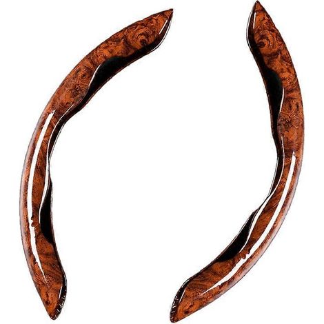 Housse de volant universelle en acajou pour voiture, protection intérieure de volant en bois de santal modifié, Ca (1/4)