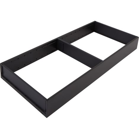 BLUM AMBIA-LINE Schubkastenrahmen breit 200mm, NL500mm, Stahl carbonschwarz matt
