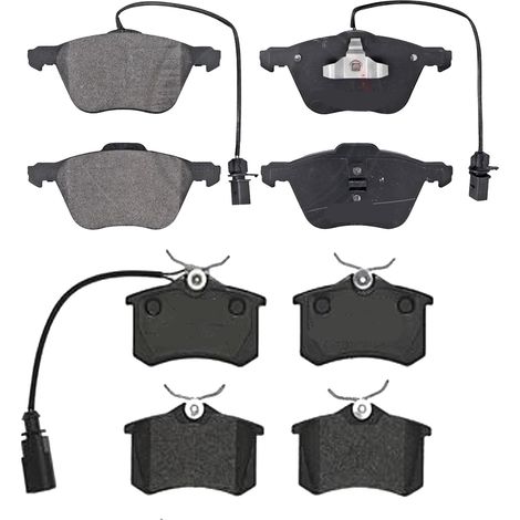 KIT PASTIGLIE FRENO ANTERIORI E POSTERIORI compatibile con SEAT IBIZA V (KJ1) / PASTIGLIE FRENANTI AUTO OEM P 85 041  P 85 167,P 85 020 / SOSTITUZIONE DIRETTA / BASSA POLVERE / SILENZIOSO