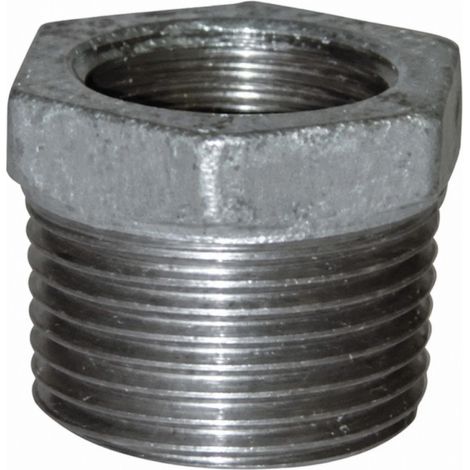 Reduzierter Nippel 66x76 / 50x60, männlich weiblich verzinkt