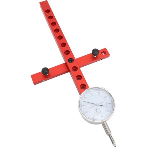 Système d'alignement réglable pour scie circulaire, avec indicateur à cadran, précision de 0,025 mm (0,001 po), longueur de 0,25 à 25,4 mm (0,01 à 1 po). (1/5)