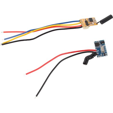 Télécommande miniature 3.7V-6V avec module émetteur-récepteur micro et relais basse consommation (1/5)