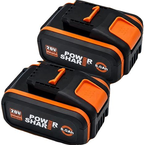 Akku für Elektrowerkzeuge, 8000mAh Kapazität, breite Kompatibilität, Worx 8.0AHX2 (1/2)