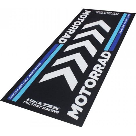 Tapis environnemental Biketek Garage Mat noir blanc bleu pour (1/2)