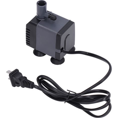 Pompe d'aquarium compacte à structure rivetée tenonnée, faible bruit, arbre en acier inoxydable, pour bassin et fontaine, prise CN 220 V (1/5)