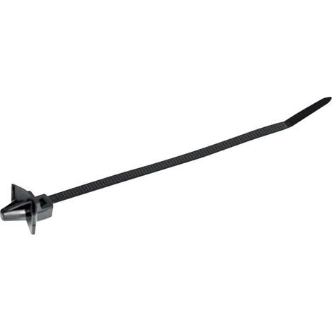HellermannTyton 126-02204 T50SSL5-HS-BK-D1 Kabelbinder 135 mm 4.60 mm Schwarz mit Spreizanker, Hitze (1/2)