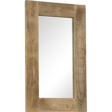 Maison Exclusive - Spiegel Mangoholz Massiv 50 x 80 cm