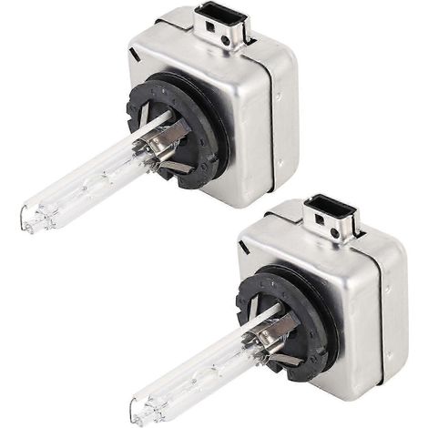 Ampoules xénon HID 35 W 3800 lm 6000 K - Lot de 2 - Lampes à lumière blanche 12 V CC (1/4)