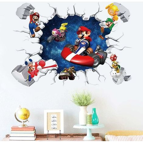 Autocollant Murale - Autocollant Vinyl Imprimé Personnage Dessin Animé - Décoration Chambre Enfant - 71,1 x 50,8 cm - 1 Pièce (1/2)