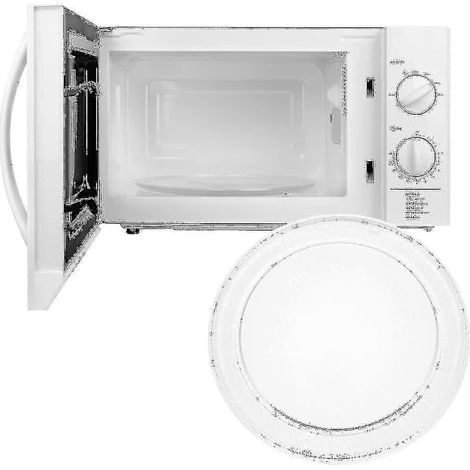 Ecleanfy - Plateau tournant universel en verre pour micro-ondes avec support, 245 mm/24,5 cm/9,65 pouces (1/5)