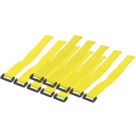 LOGILINK Fascette Fermacavo Gialle con strappo Set da 10 pz (1/5)