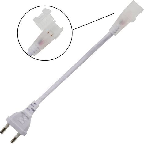 Connecteur Électrique sans Redresseur pour Ruban LED 220V AC/AC - SILUMEN (1/2)