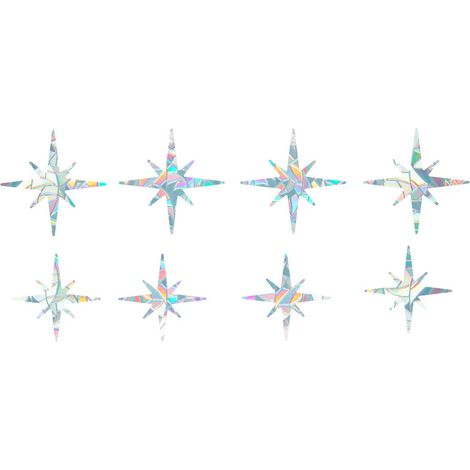 Film Pvc Prisme Arc-En-Ciel Pour Fenêtre Sans Colle Protection Oiseaux Décoration Intérieure Lot De 1 (1/5)