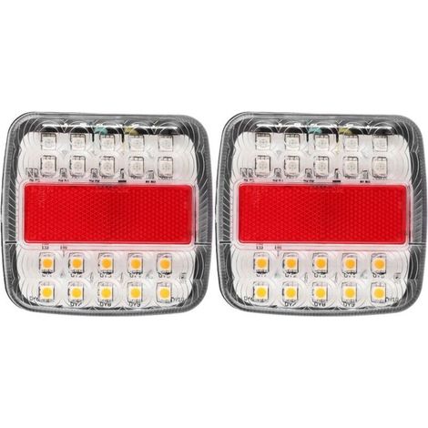 Jeffergarden Feux de camion, feux de remorque haute luminosité 20 perles étanches et antichoc, adaptés aux camions lourds (1/5)