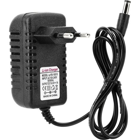 Chargeur Universel, Adaptateur 16.8 V / 1 A Chargeur Adaptateur Secteur Li-ION Adaptateur Multi Tension Adaptateur Chargeur Remplacement AC (UE) (1/5)