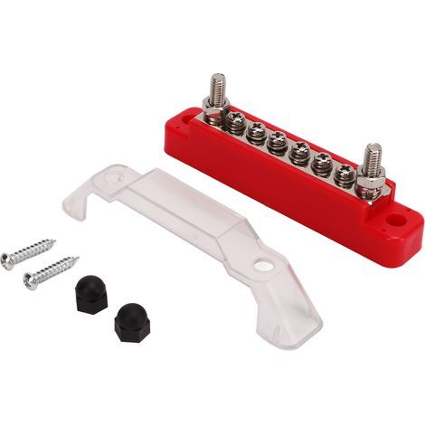 48V 150A Stromverteilerblock, 6 M4-Anschlüsse, 2 M6-Bolzen für Pkw, Wohnmobil, Yacht (1/5)
