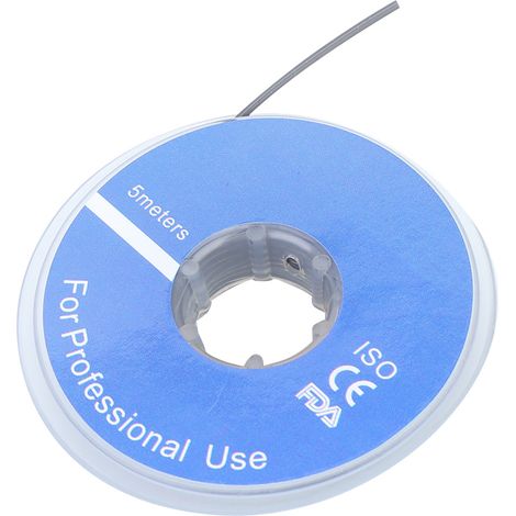 Manchons souples professionnels pour arc orthodontique dentaire de 5 m, accessoire dentaire argenté (1/5)