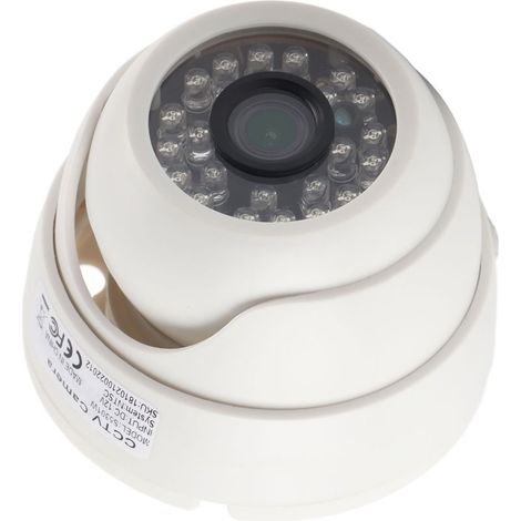 Camera De Surveillance - Dome 1080P - Vision Nocturne IR 30 M - Compatible AHD TVI CVI CVBS - Objectif 3 6mm - Pour Interieur Et Exterieur - 1 Unite (1/5)