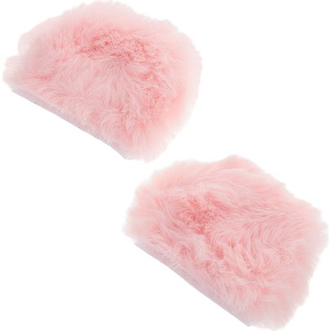4 Paar weiche, rosa Bärenohren-Helmverzierungen für Roller (1/2)